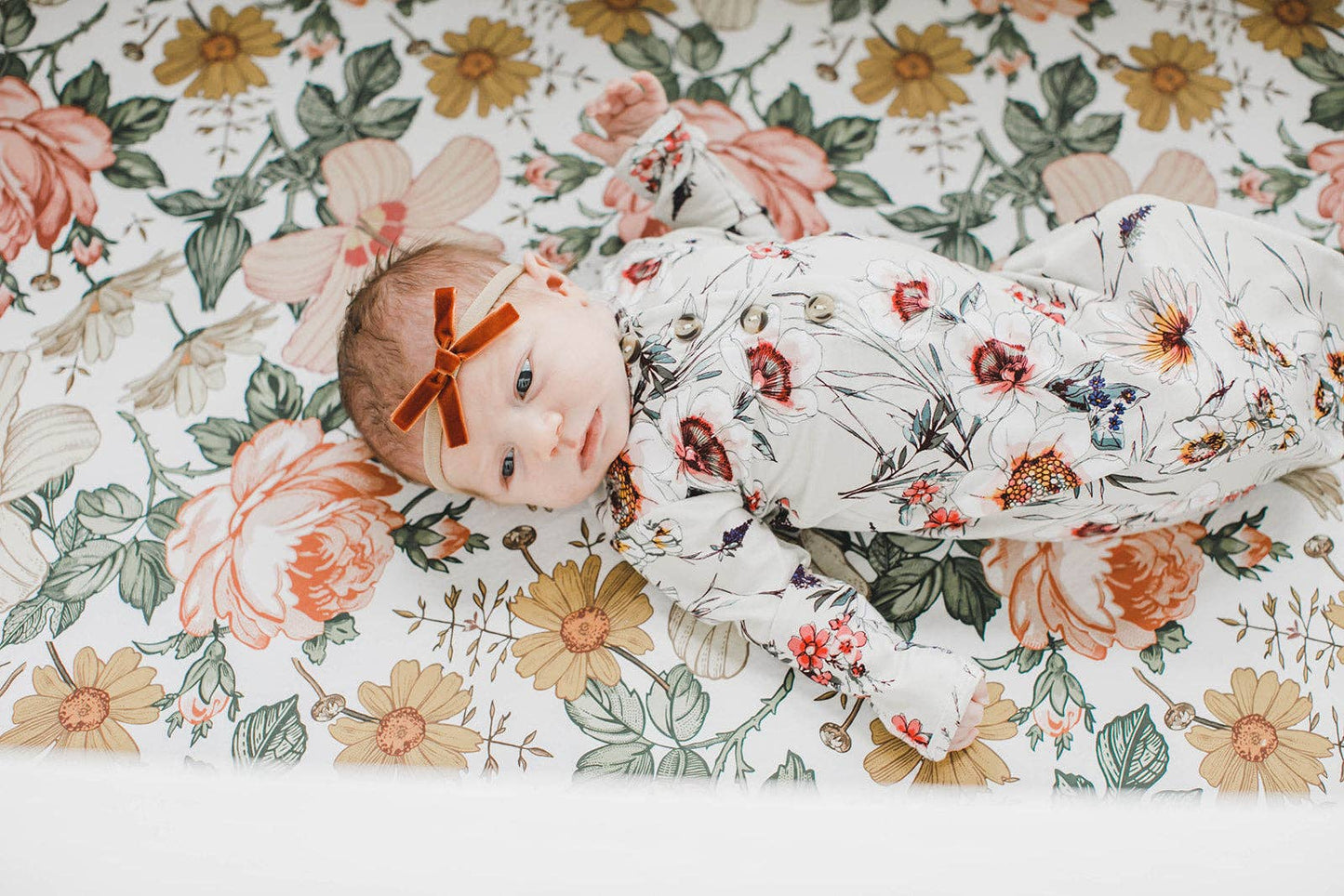 Infant Nylon Headbands with Velvet Bows
