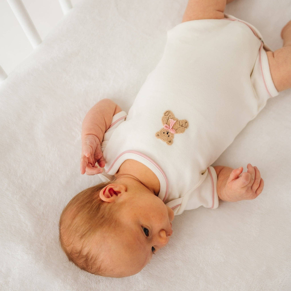 Bear Hugs Lap Bodysuit - Dusty Rose