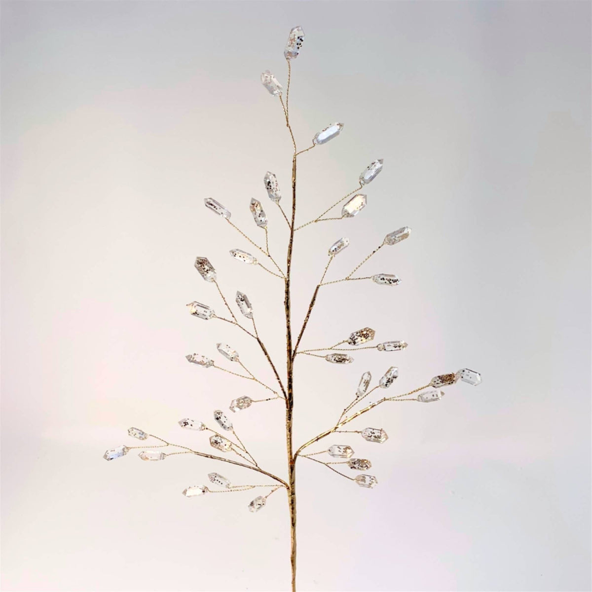 ELEGANT ACRYLIC AMETHYST GEM SPRAY - CHAMPAGNE - 21"