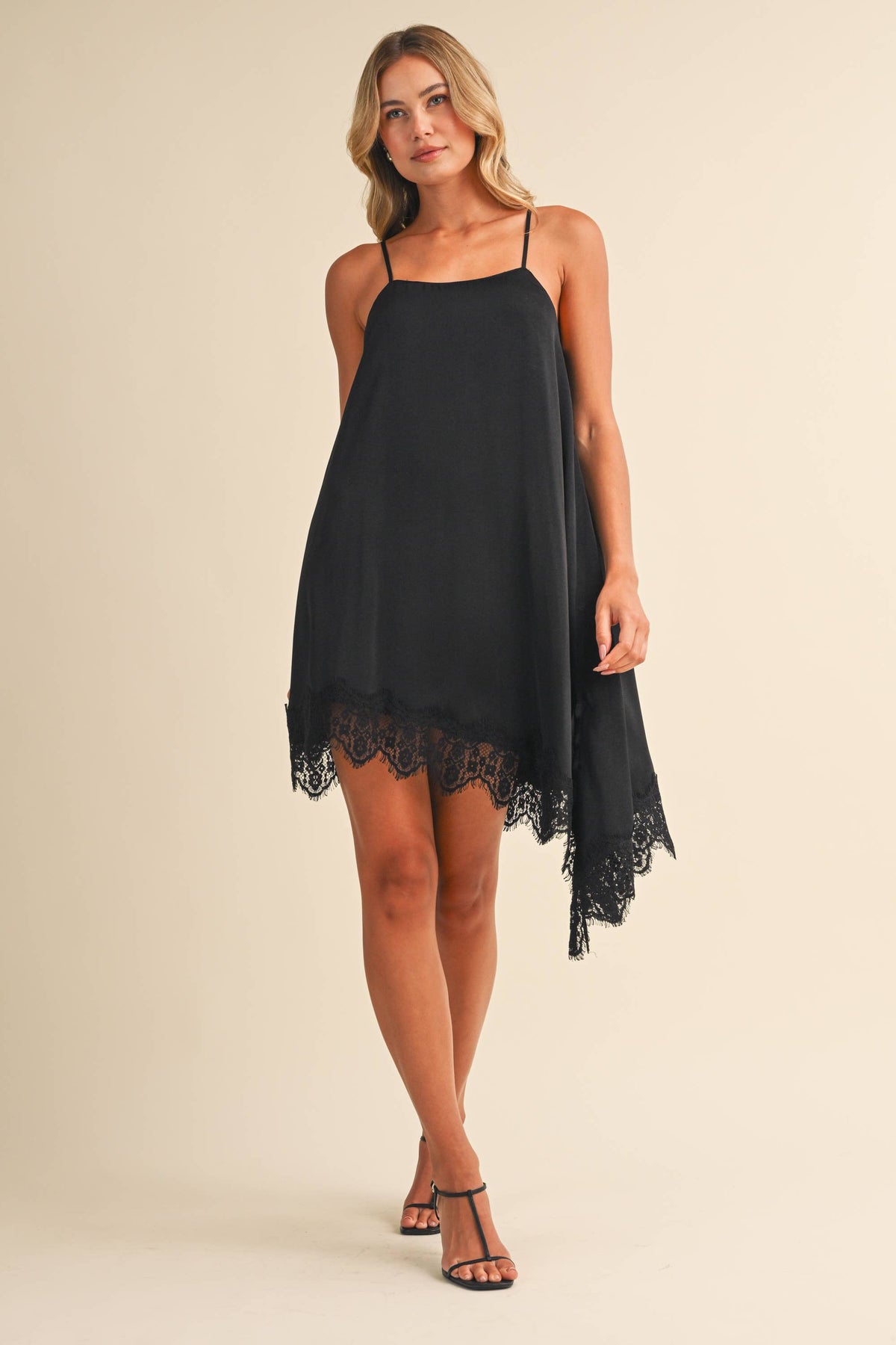 The Blaire Lace Trim Slip Dress