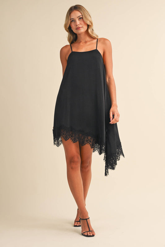 The Blaire Lace Trim Slip Dress
