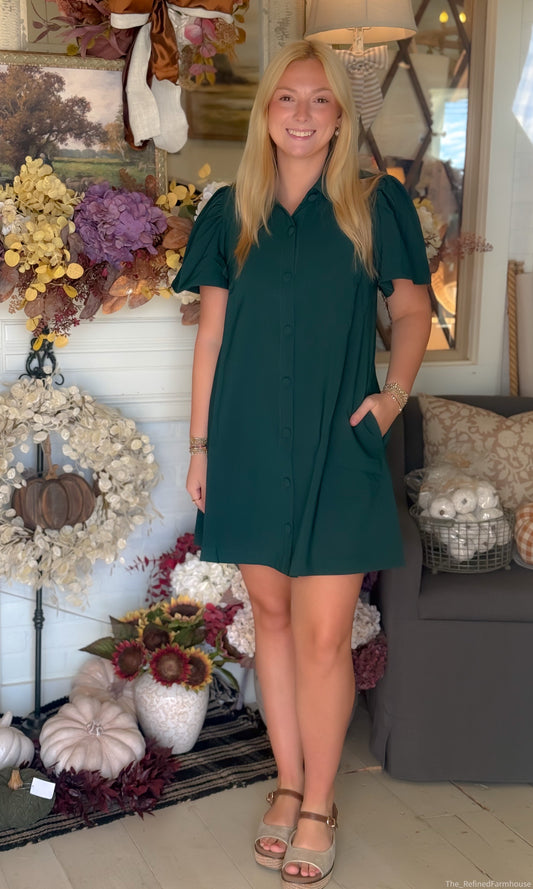 The Everly Button Front Dress