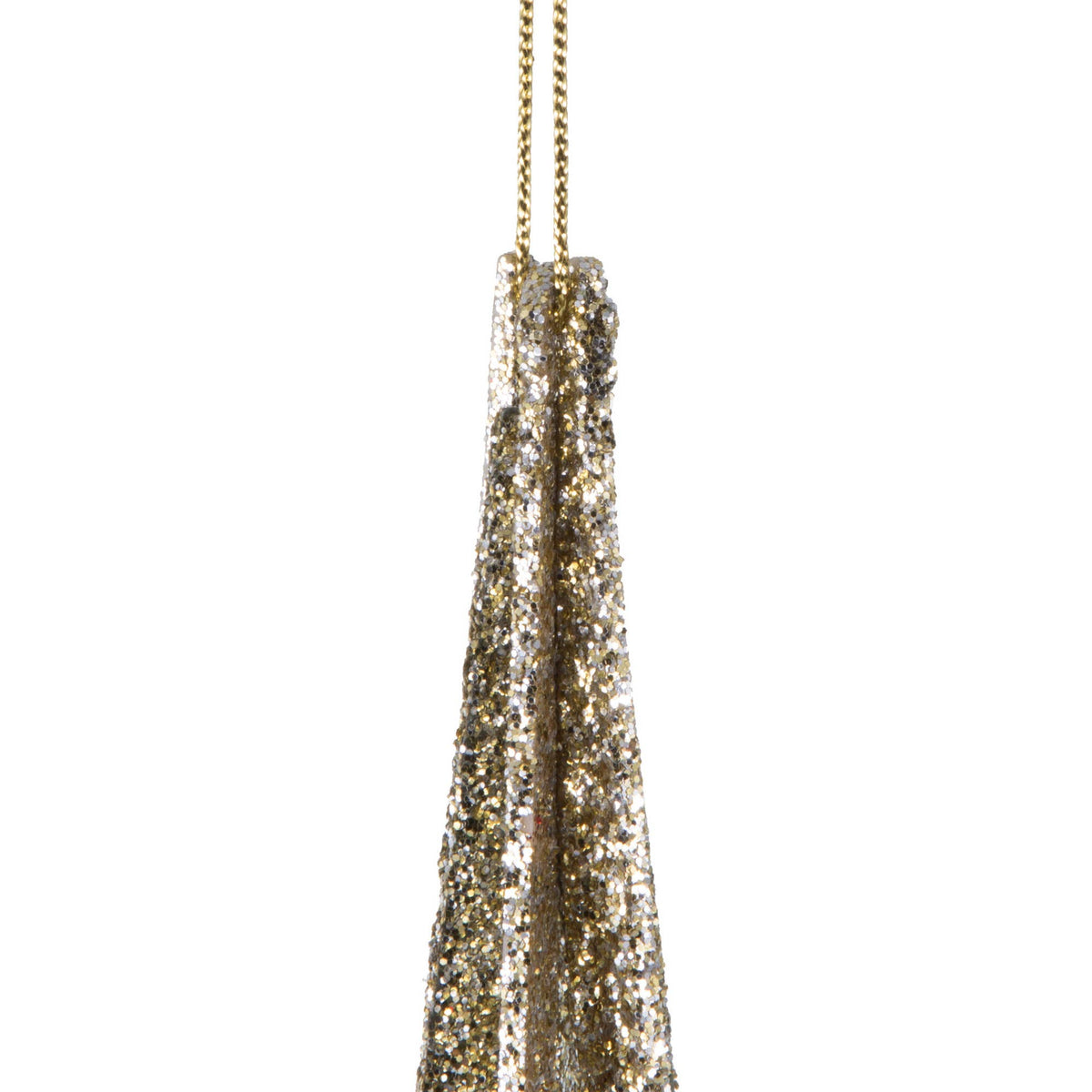 Champagne Iridescent Star Christmas Ornament – 16"