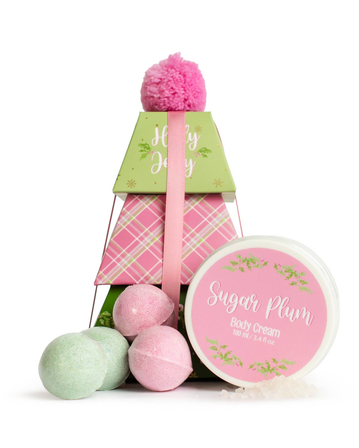 Holly Jolly Bath Gift Set - Sugar Plum Scented Scented