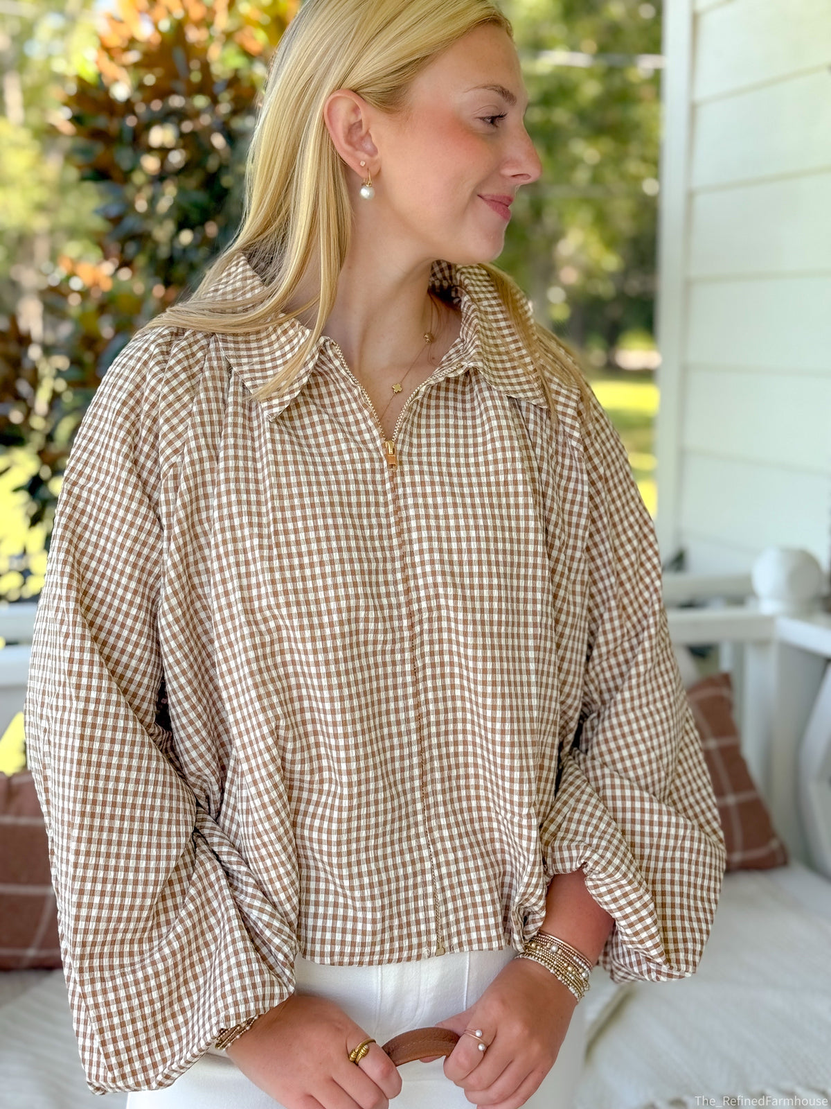 The Hadley Gingham Jacket