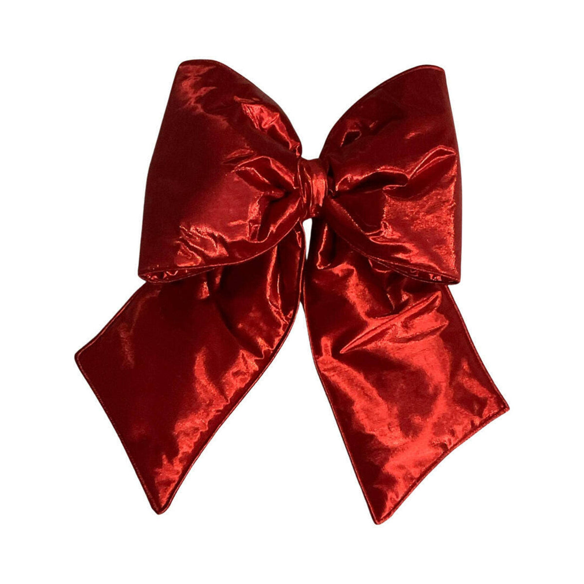 Red Metallic Christmas Bow – 18" x 23"