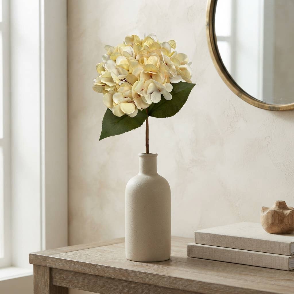 Dried Hydrangea pick 13.5" - Cream