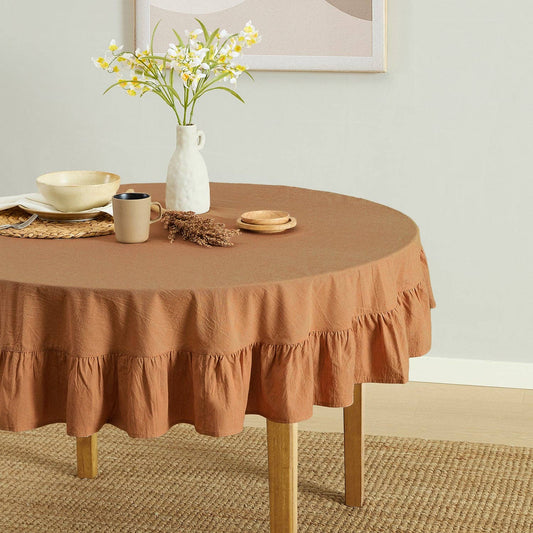 Corcovado Tablecloth (Cinnamon): 60" round