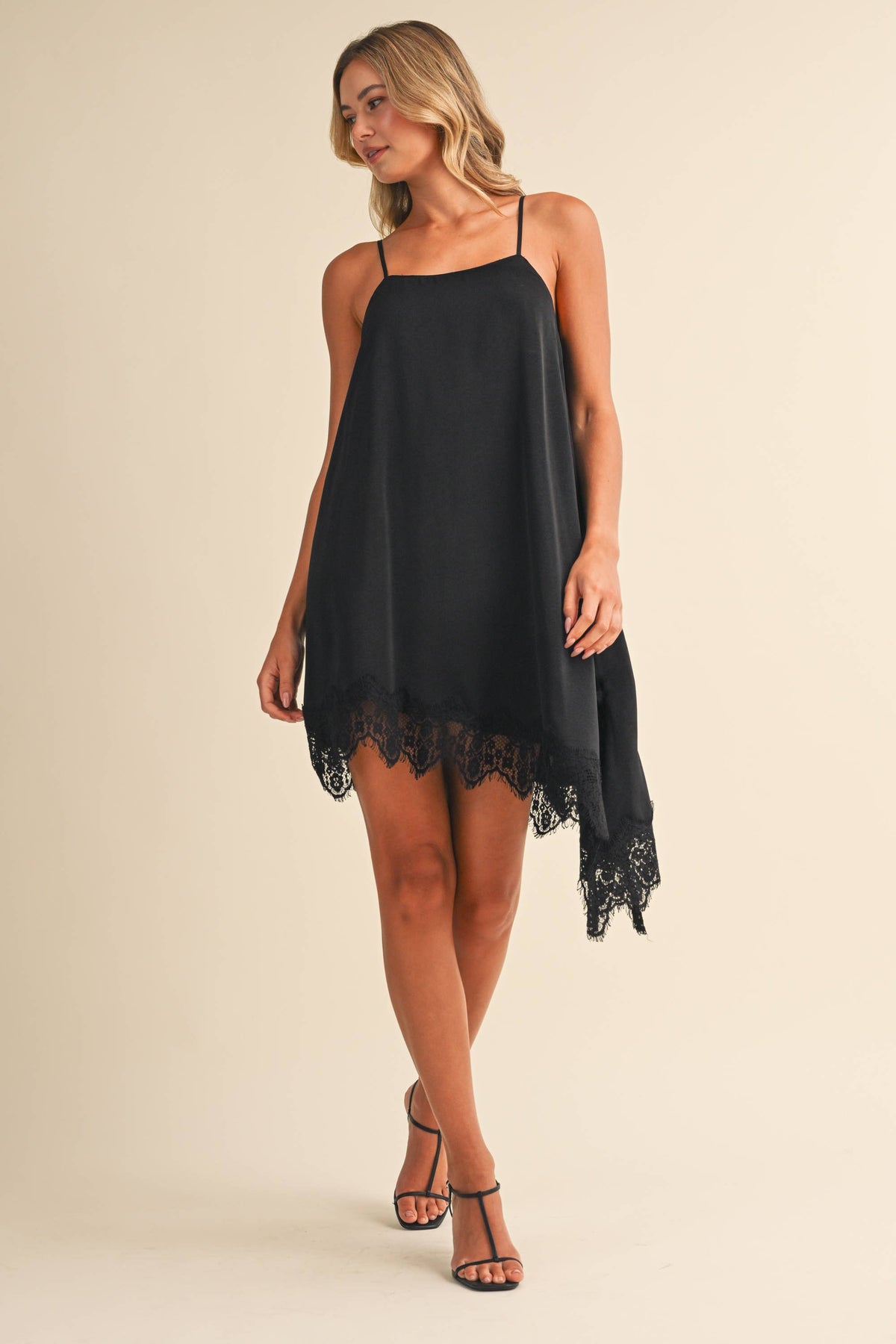 The Blaire Lace Trim Slip Dress