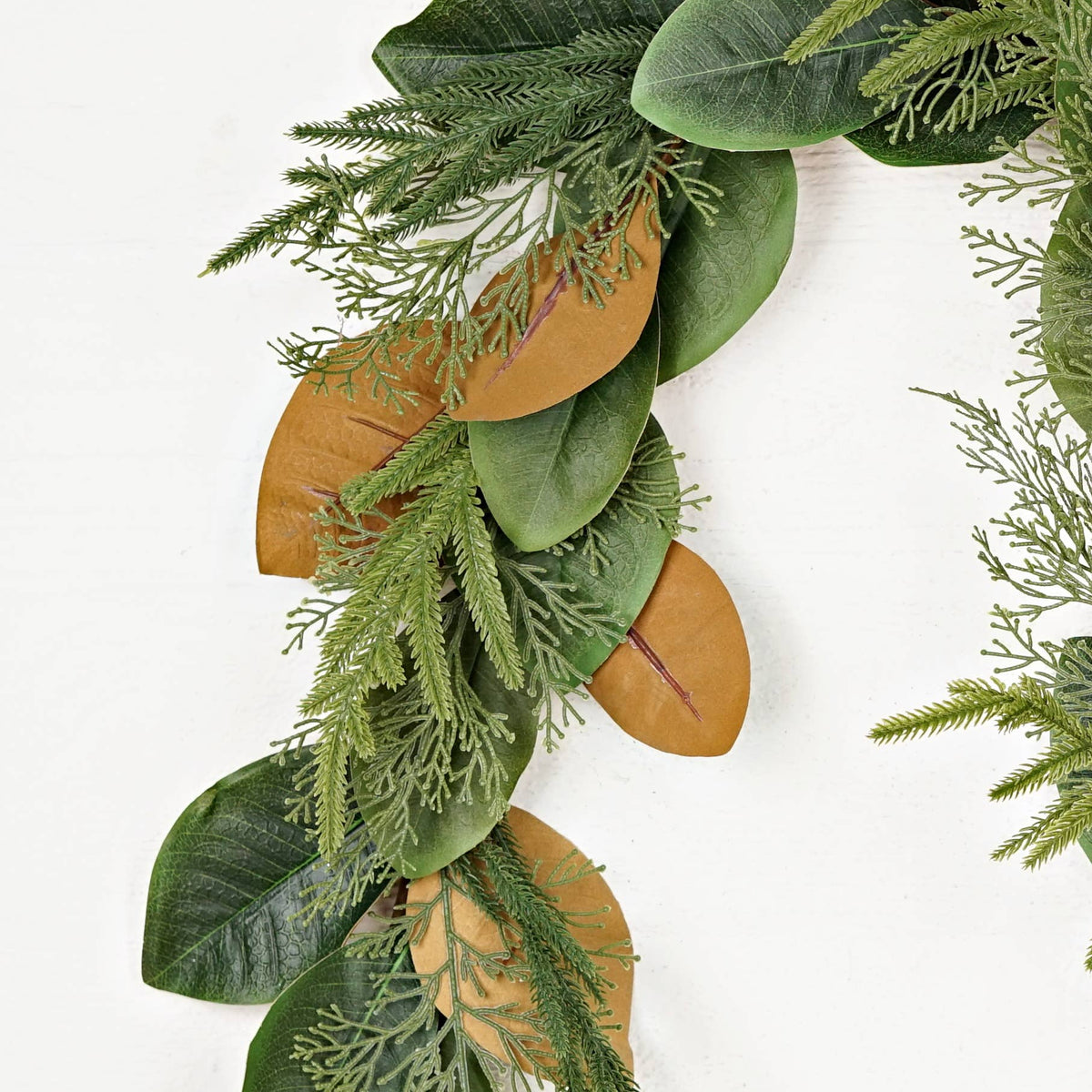 Garland-Magnolia Leaves w/Norfolk and Cedar