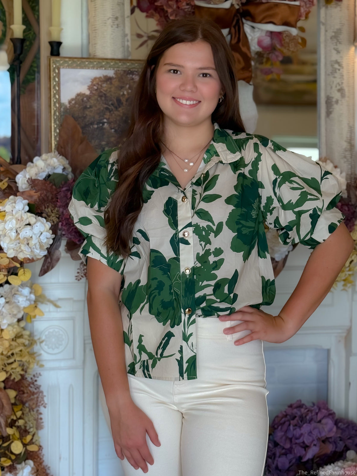 The Everly Botanical Top