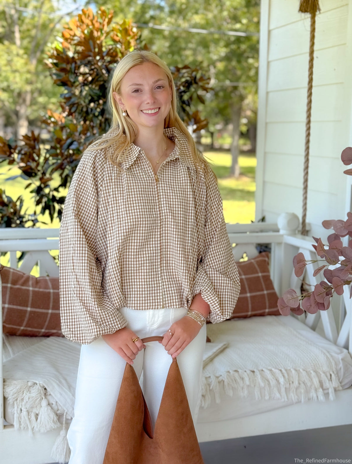 The Hadley Gingham Jacket