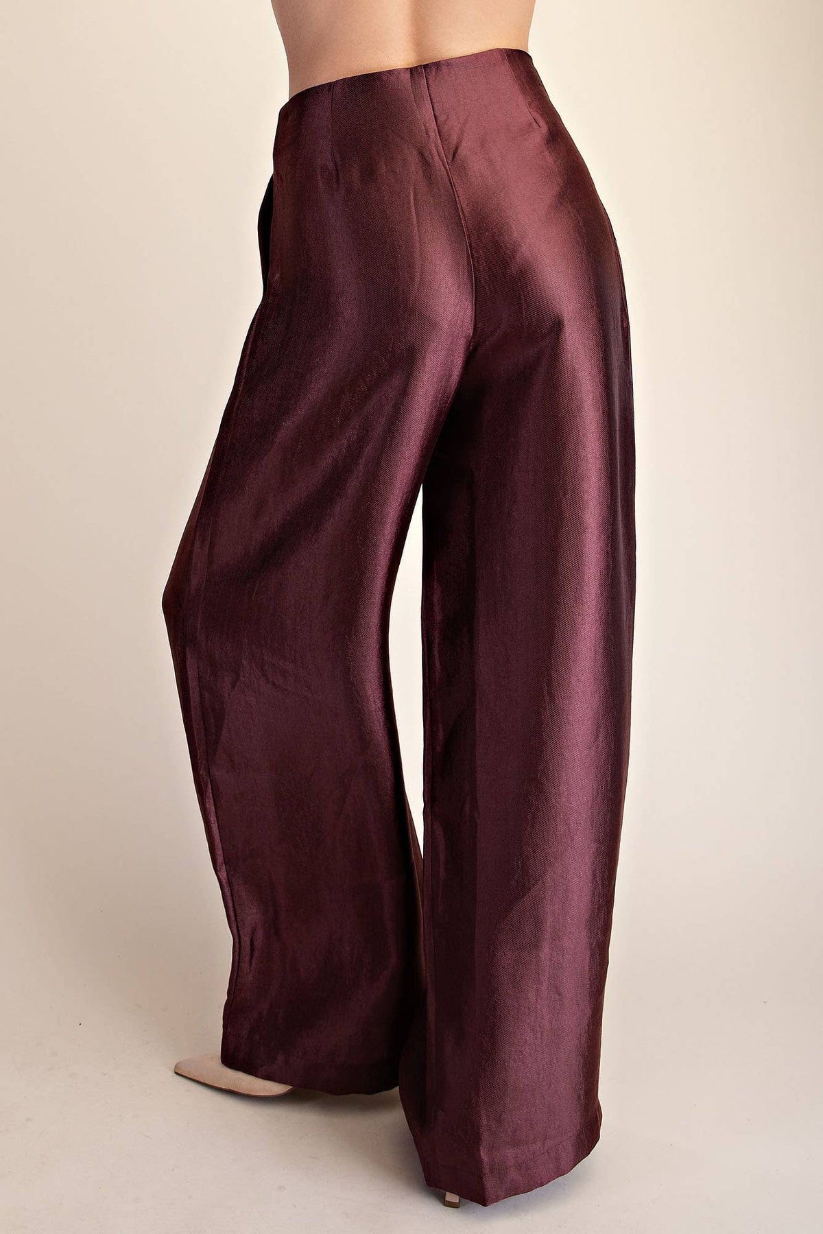 The Mercer Metallic Wide Leg Pants