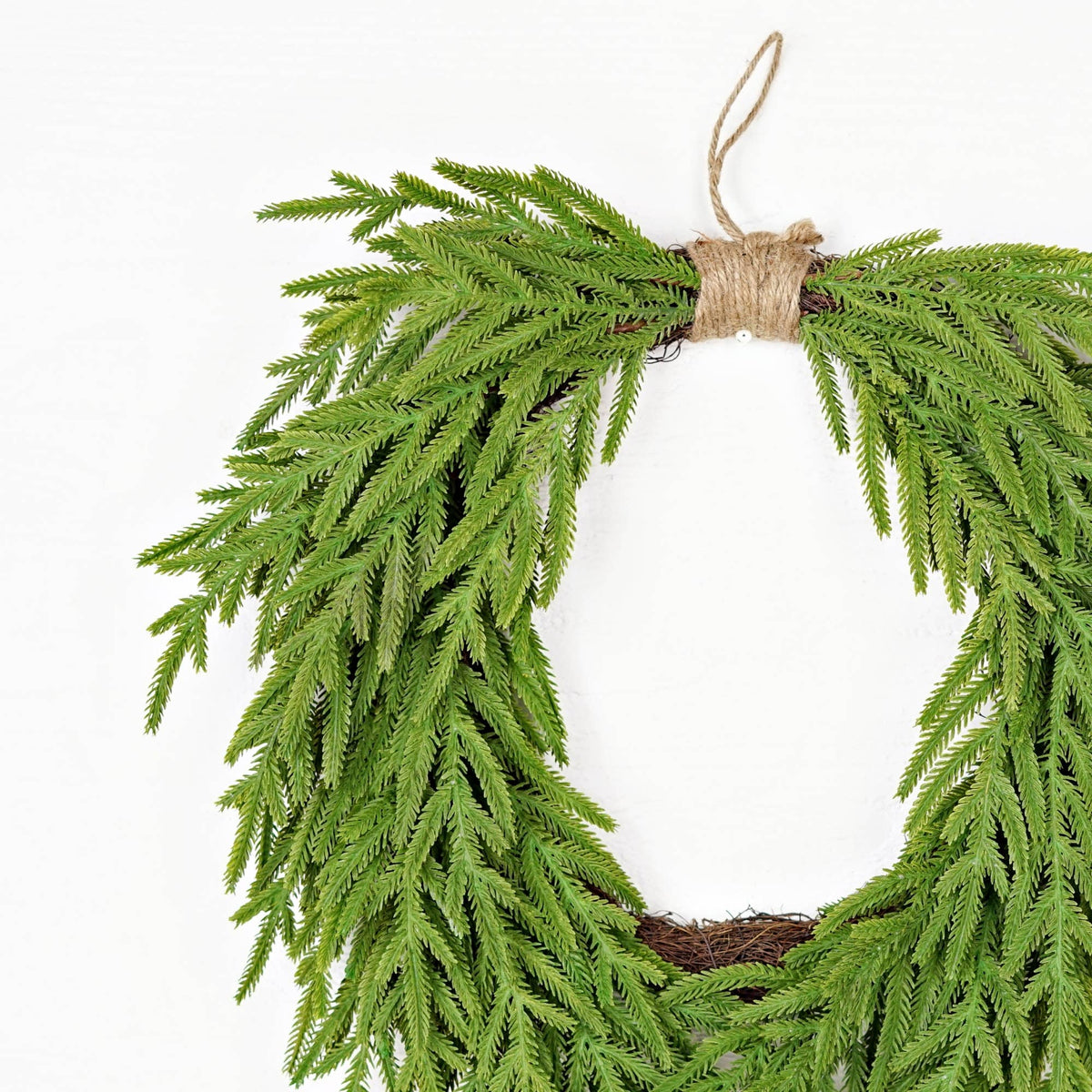 Norfolk Pine Heart Wreath – 24"