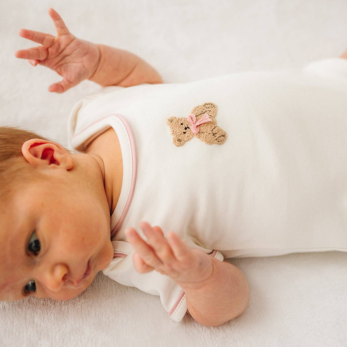 Bear Hugs Lap Bodysuit - Dusty Rose