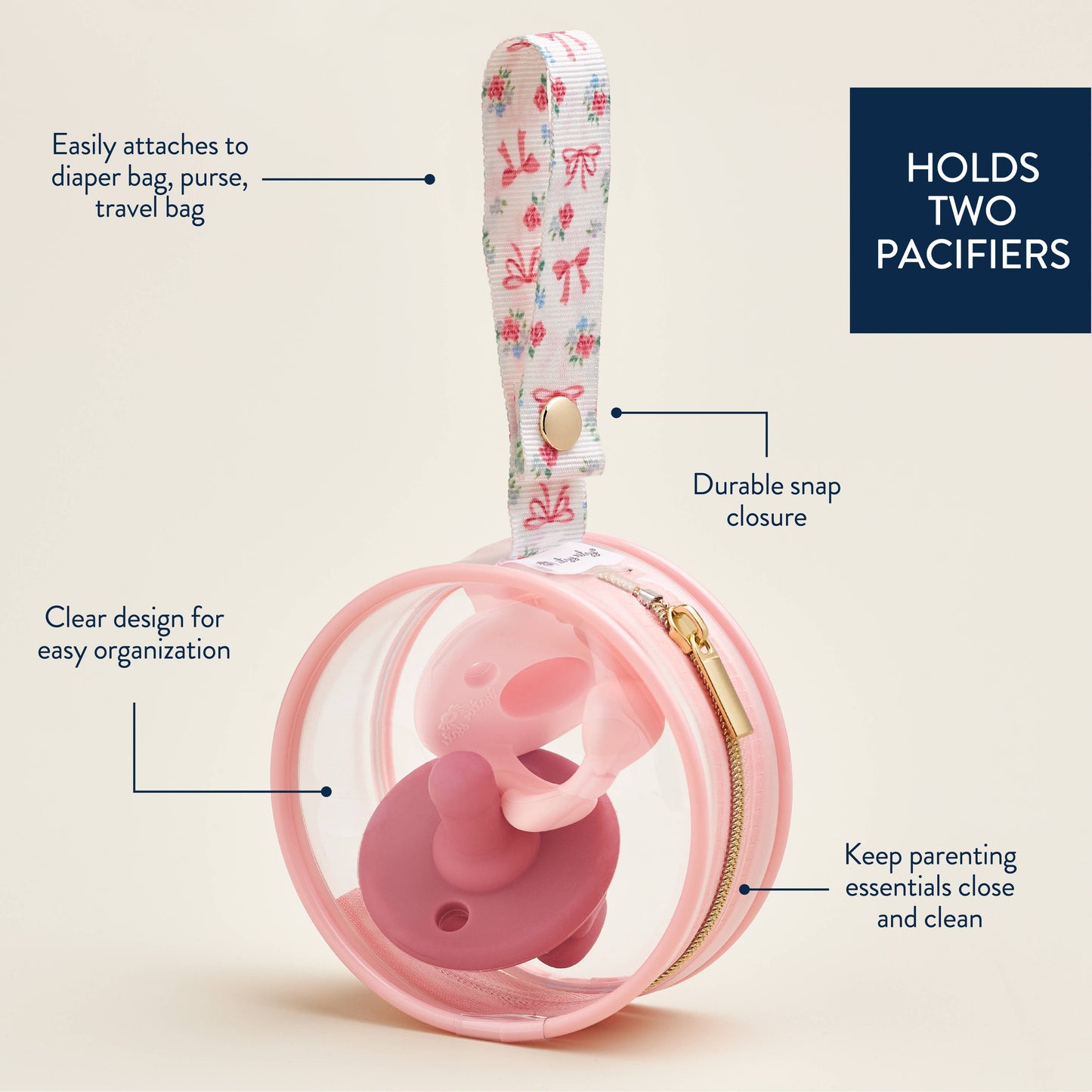 Paci Case™ - Ribbons & Roses