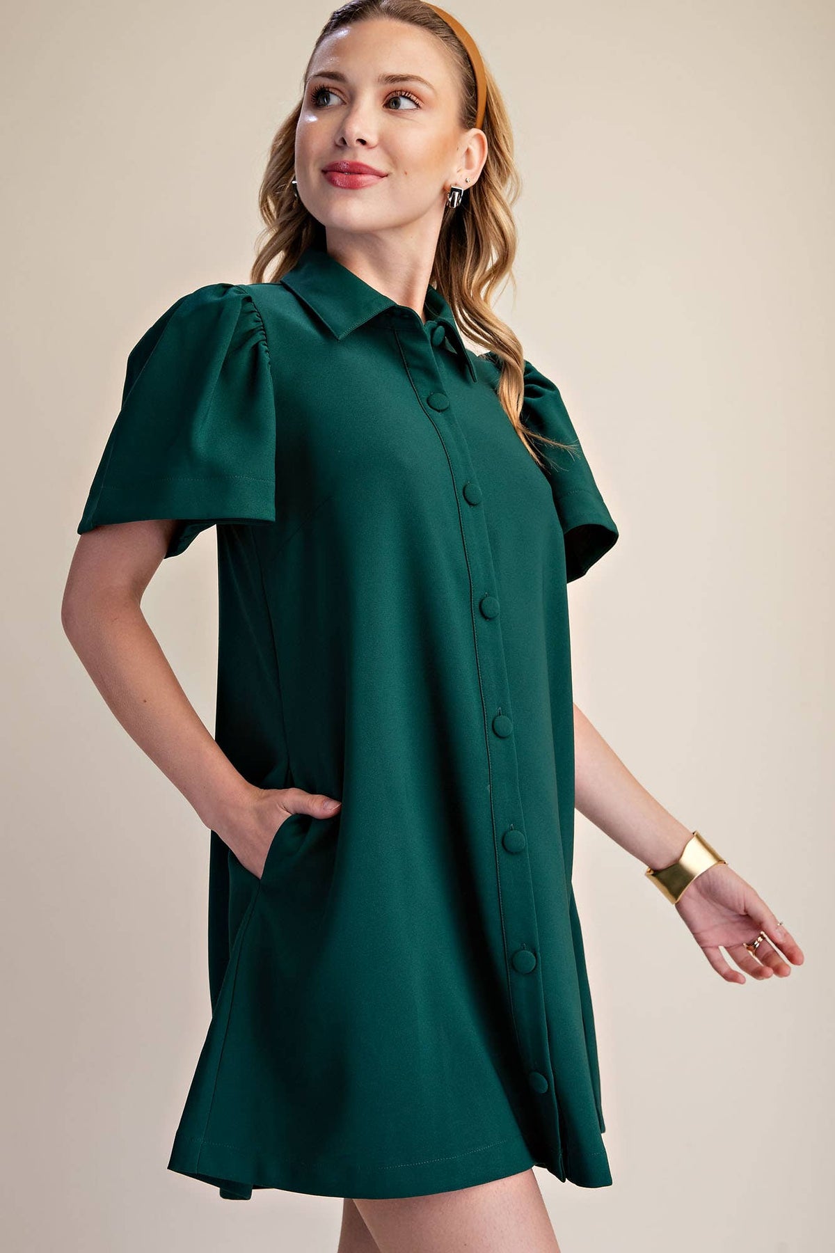 The Everly Button Front Dress