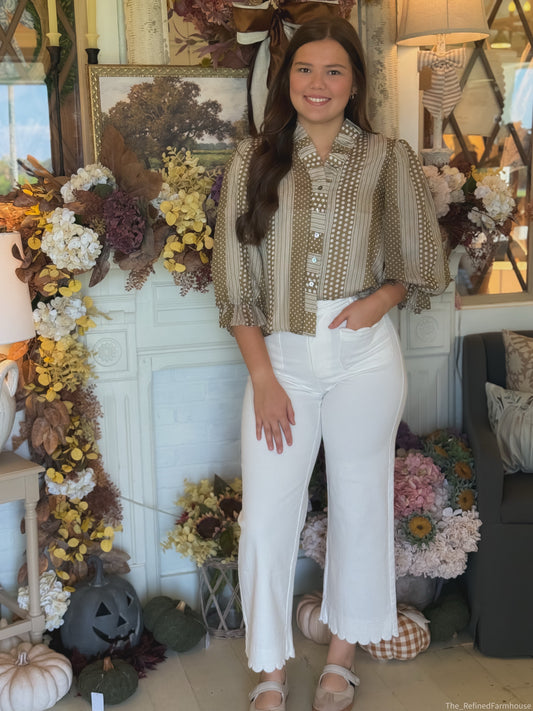 The Tessa Ruffle Blouse