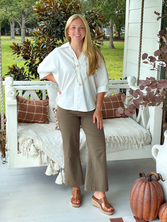The Sunday Best Button Detail Top