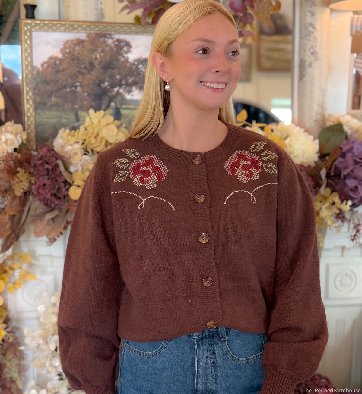 The Rosalie Embroidered Cardigan