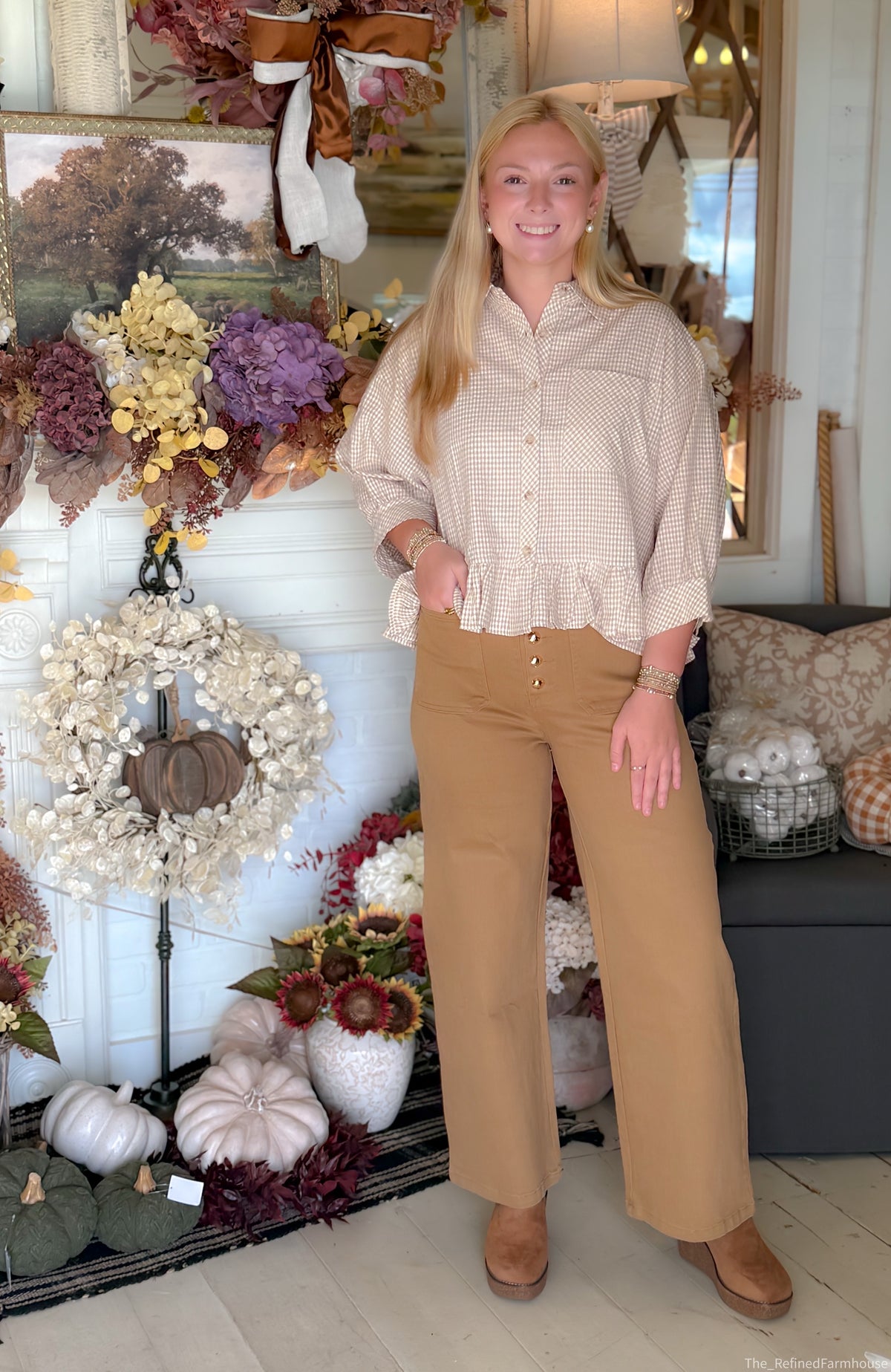 The Hollis Button Front Pants