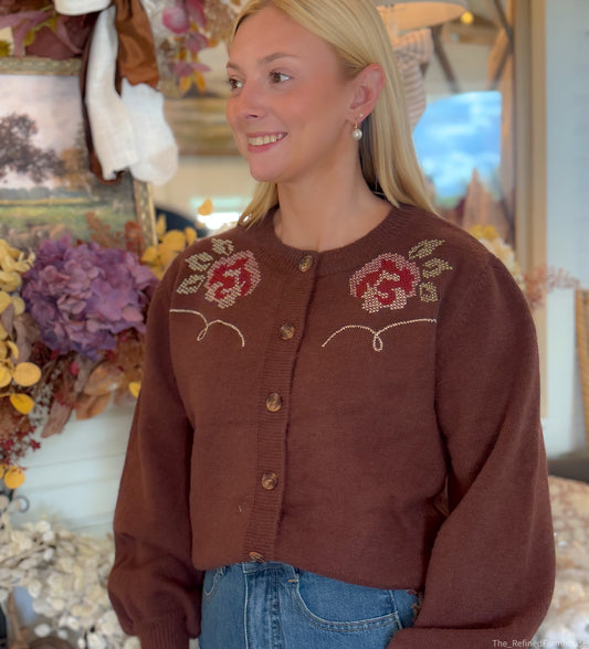 The Rosalie Embroidered Cardigan