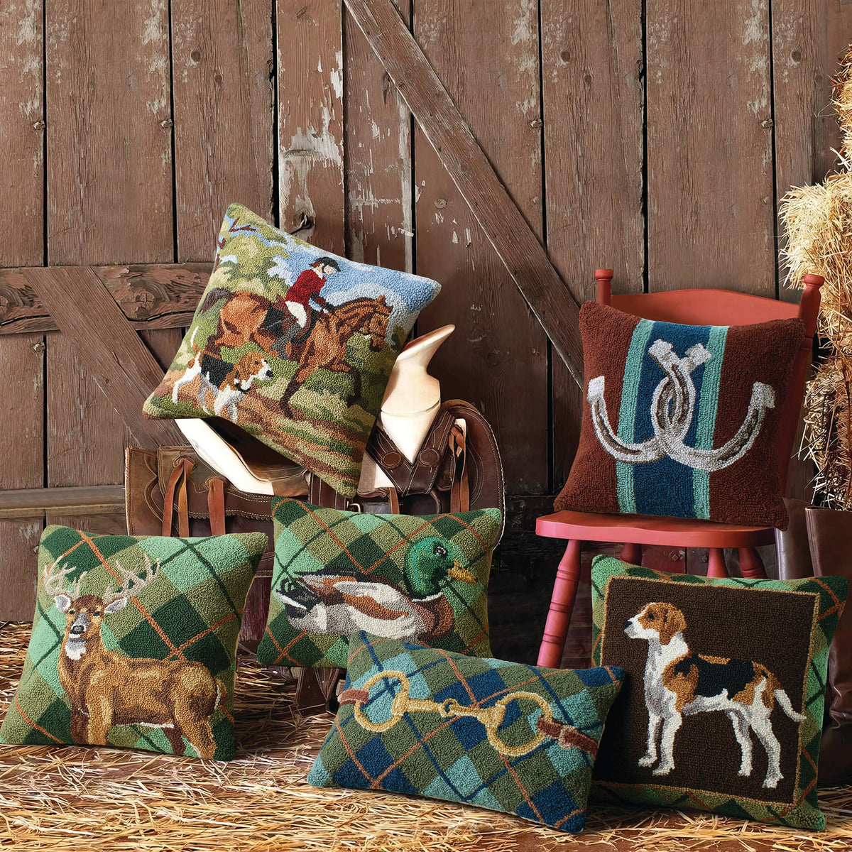 Mallard Plaid Hook Pillow