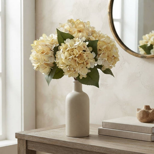 Dried Hydrangea pick 13.5" - Cream
