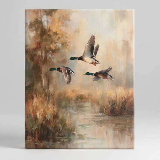 Mallard duck canvas art print