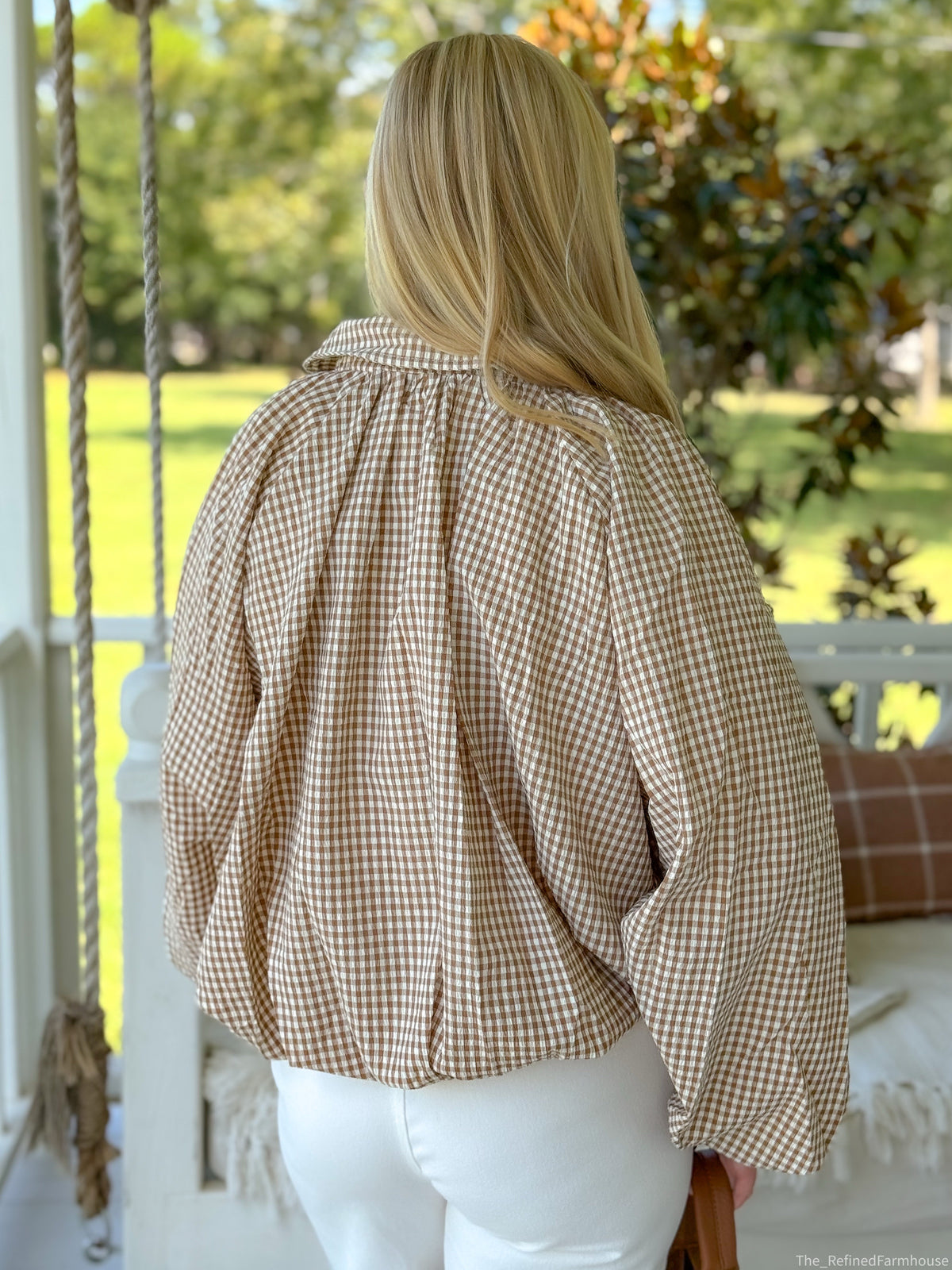 The Hadley Gingham Jacket