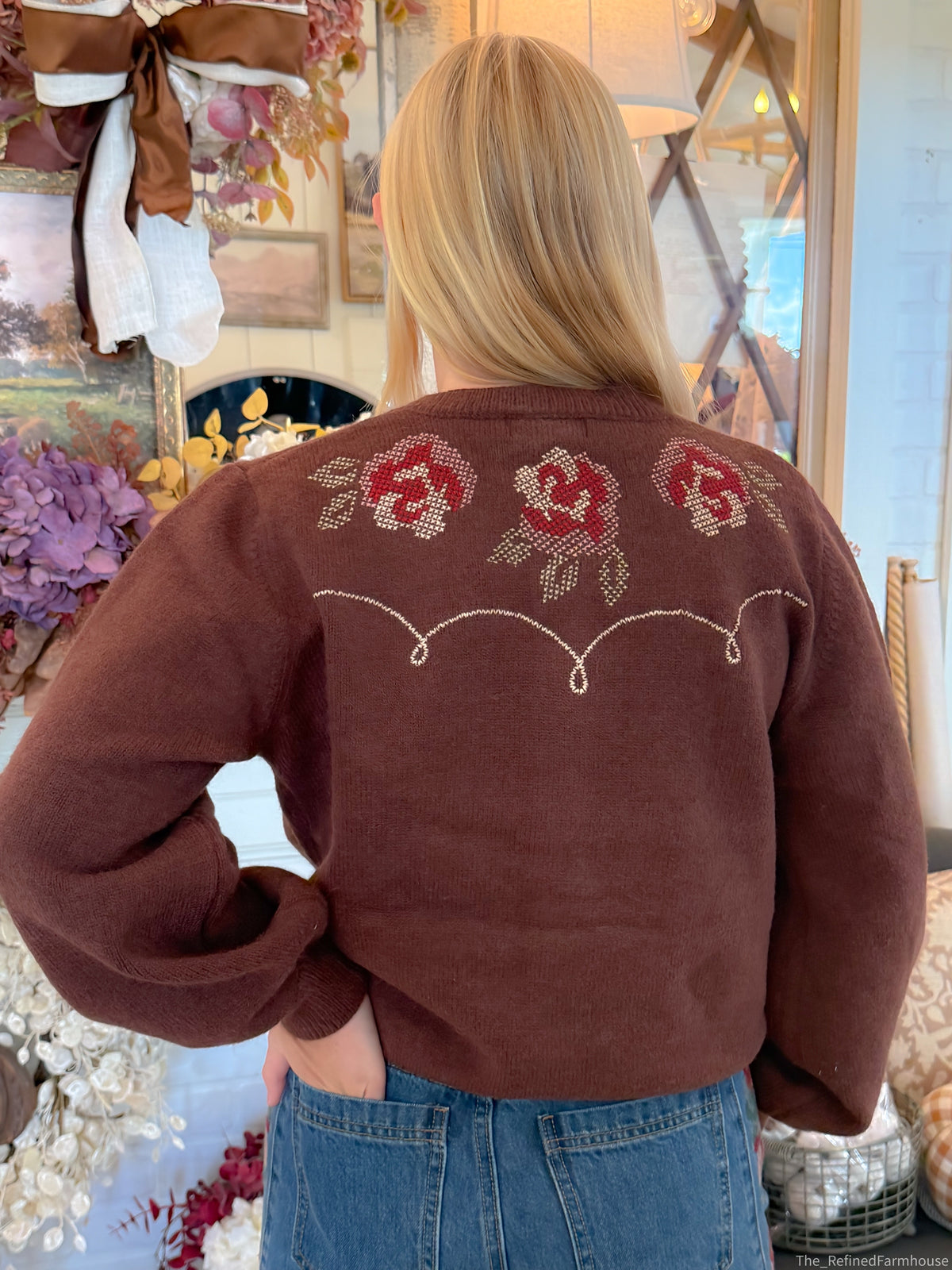 The Rosalie Embroidered Cardigan