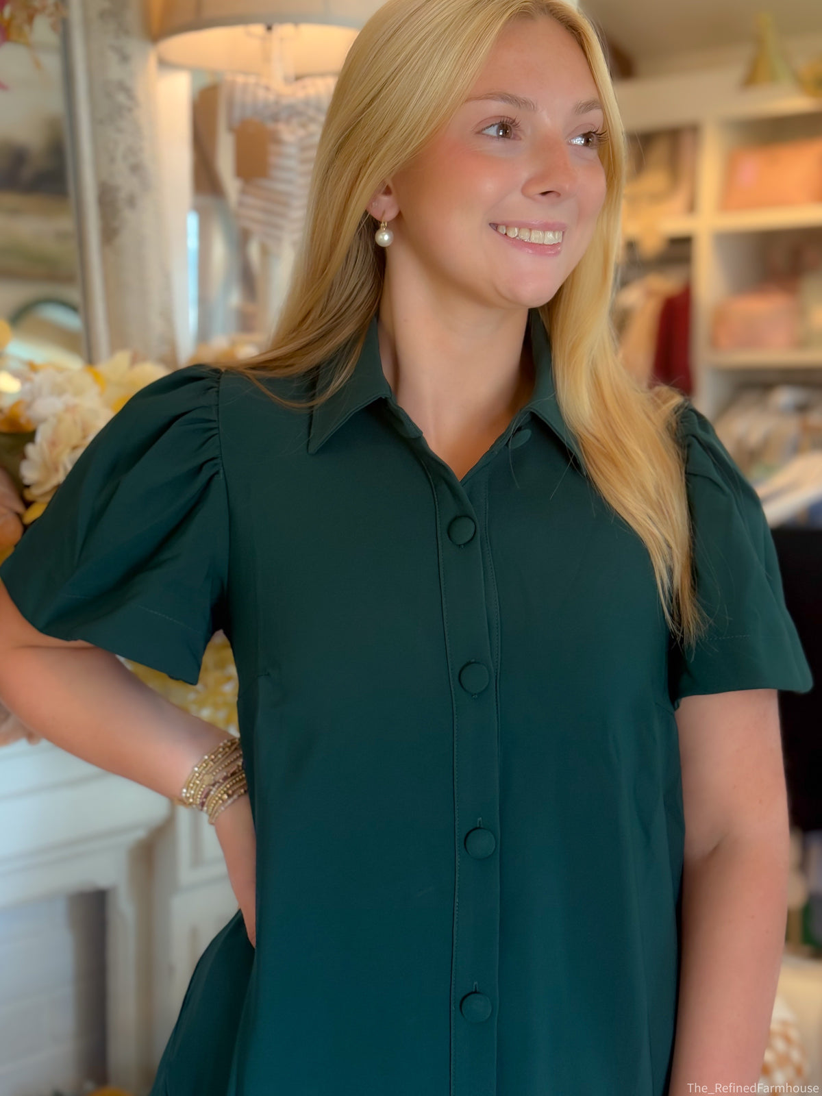 The Everly Button Front Dress