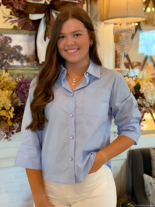 Pearls & Poise Button Down