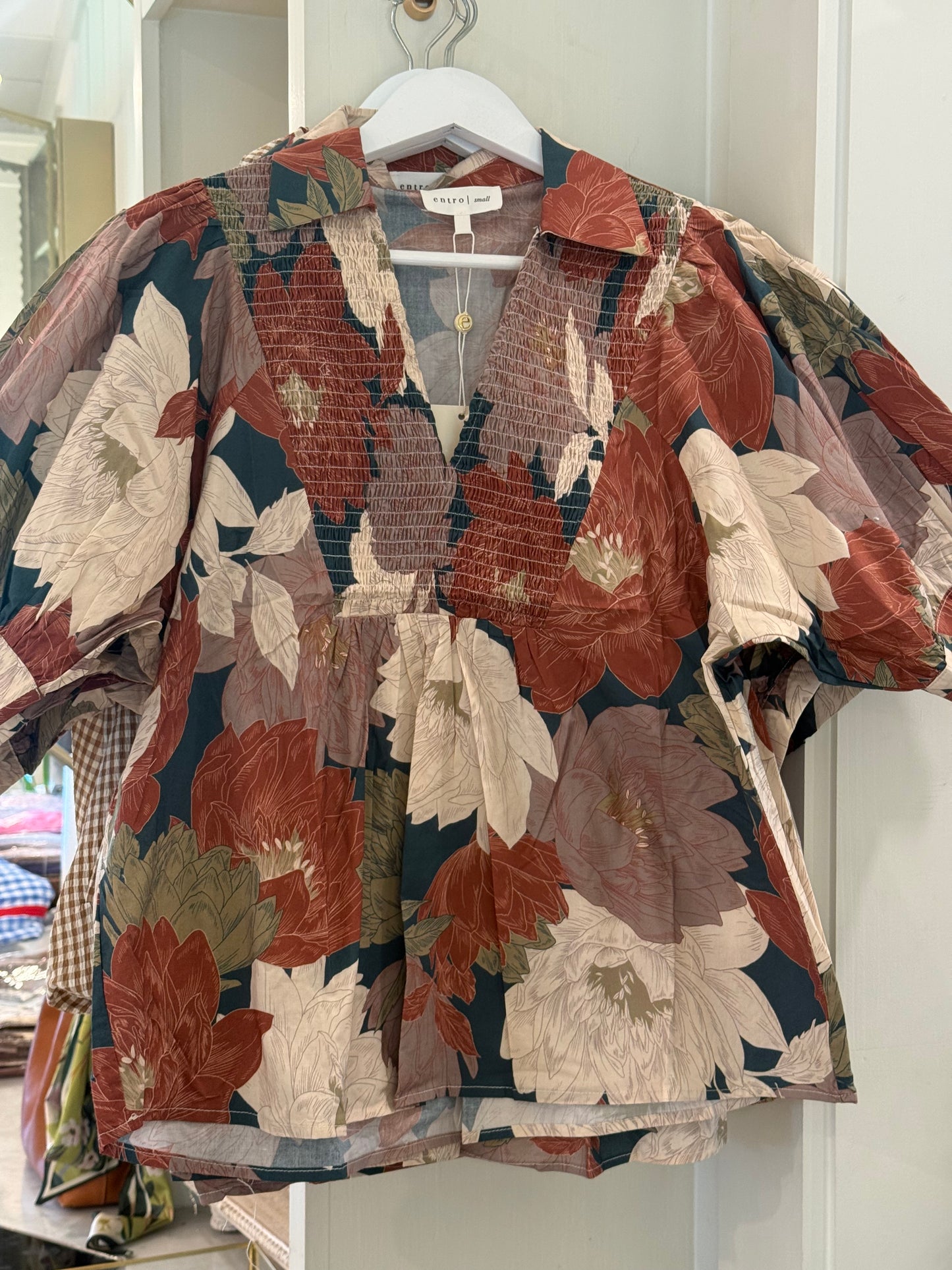 The Briar Floral Smocked Top