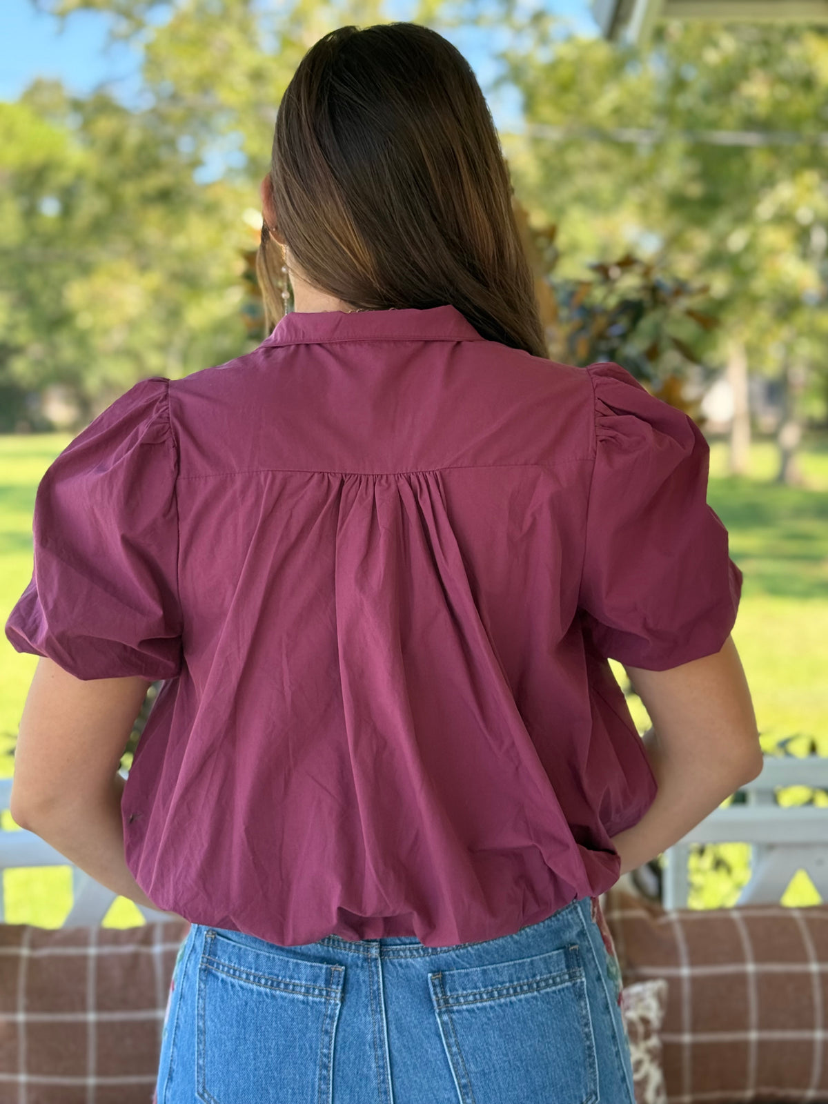 The Calloway Bubble Hem Top