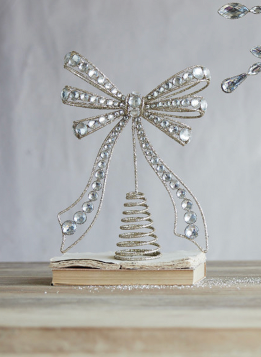 Bow Tree Topper with Jewels & Glitter