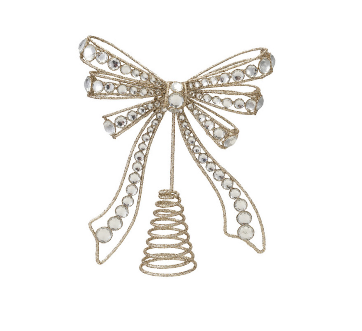 Bow Tree Topper with Jewels & Glitter