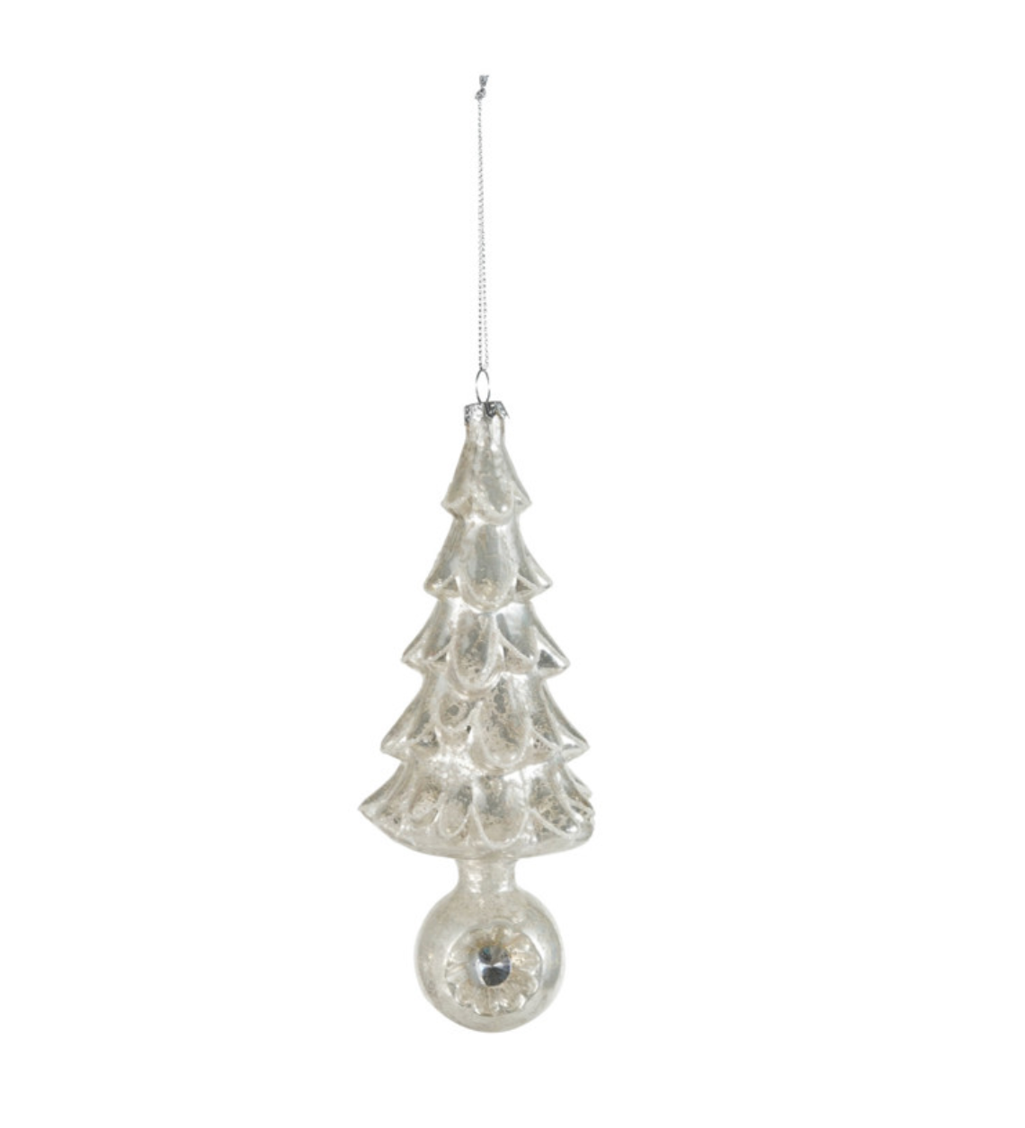 Mercury Glass Tree Ornament