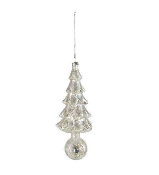 Mercury Glass Tree Ornament