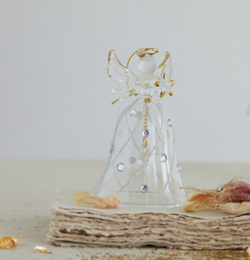 Glass Angel Ornament | 2 Styles