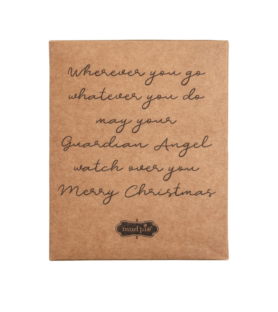 Guardian Christmas Angel Oyster Shell Ornament