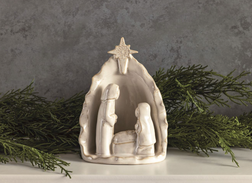 O Holy Night Stoneware Nativity
