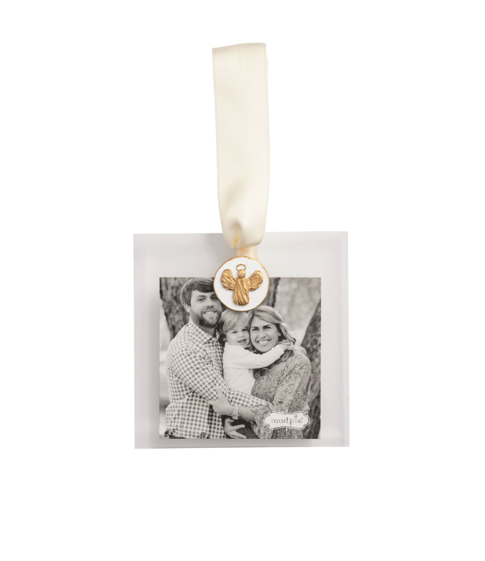 Gold Angel Keepsake Photo Ornament