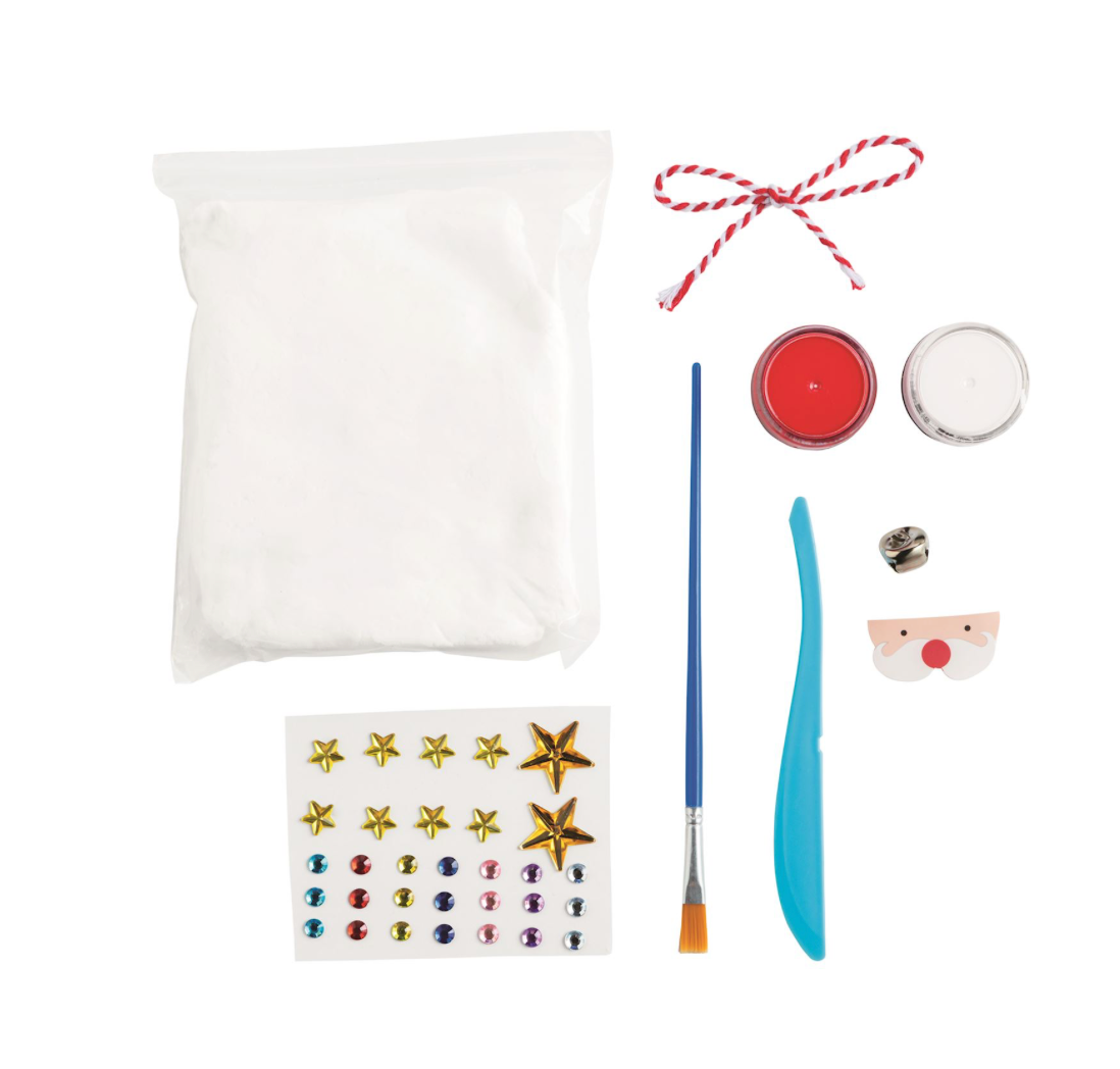 Santa Handprint Christmas Ornament Kit