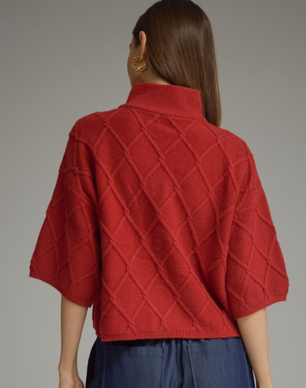 The Collins Diamond Knit Sweater