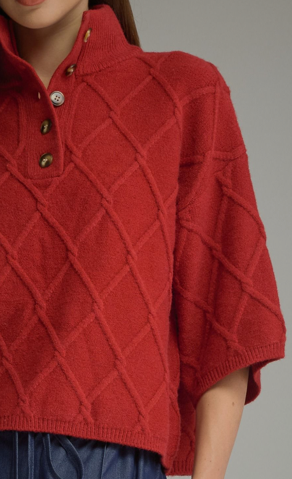 The Collins Diamond Knit Sweater