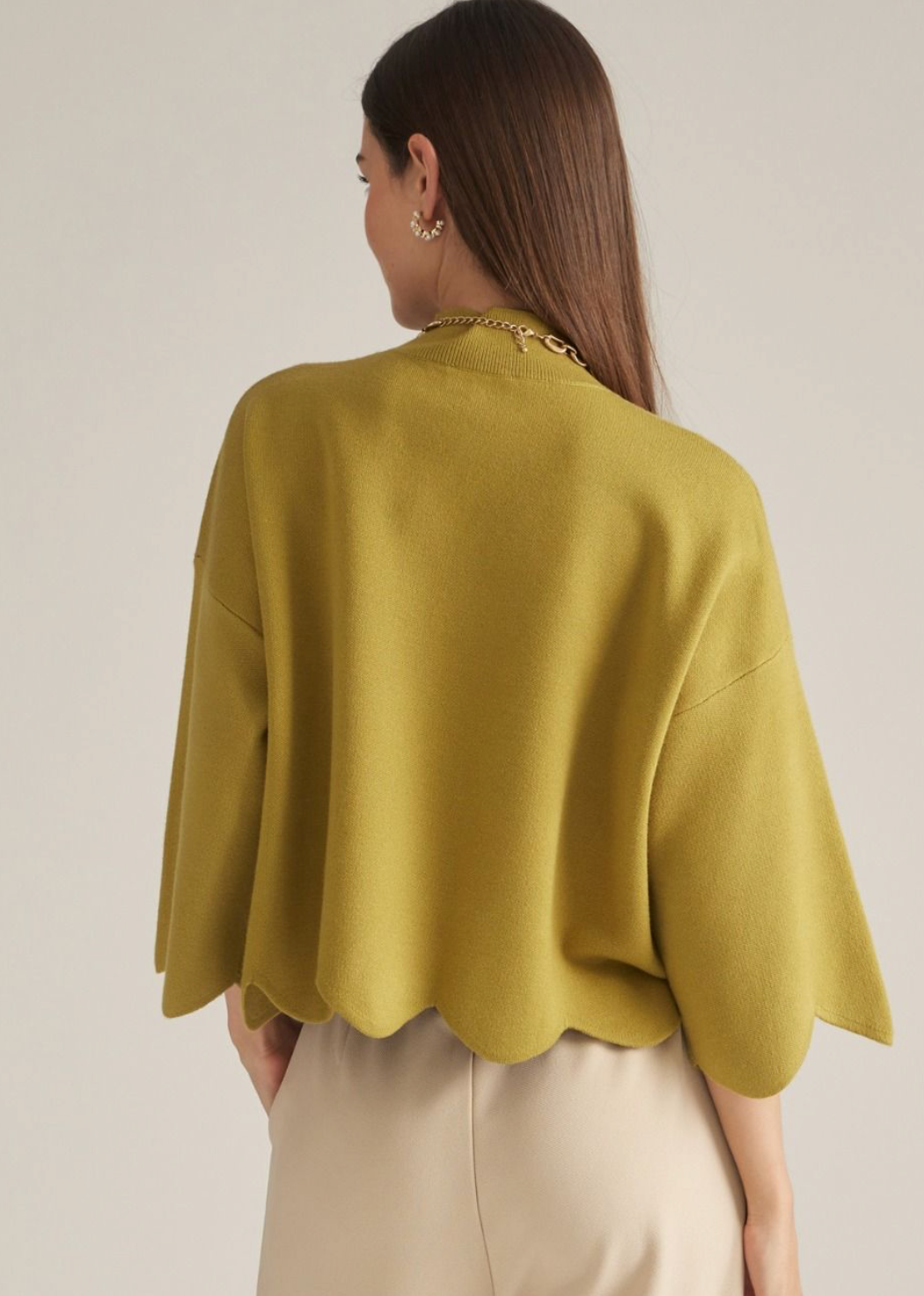 The Arden Scalloped Sweater