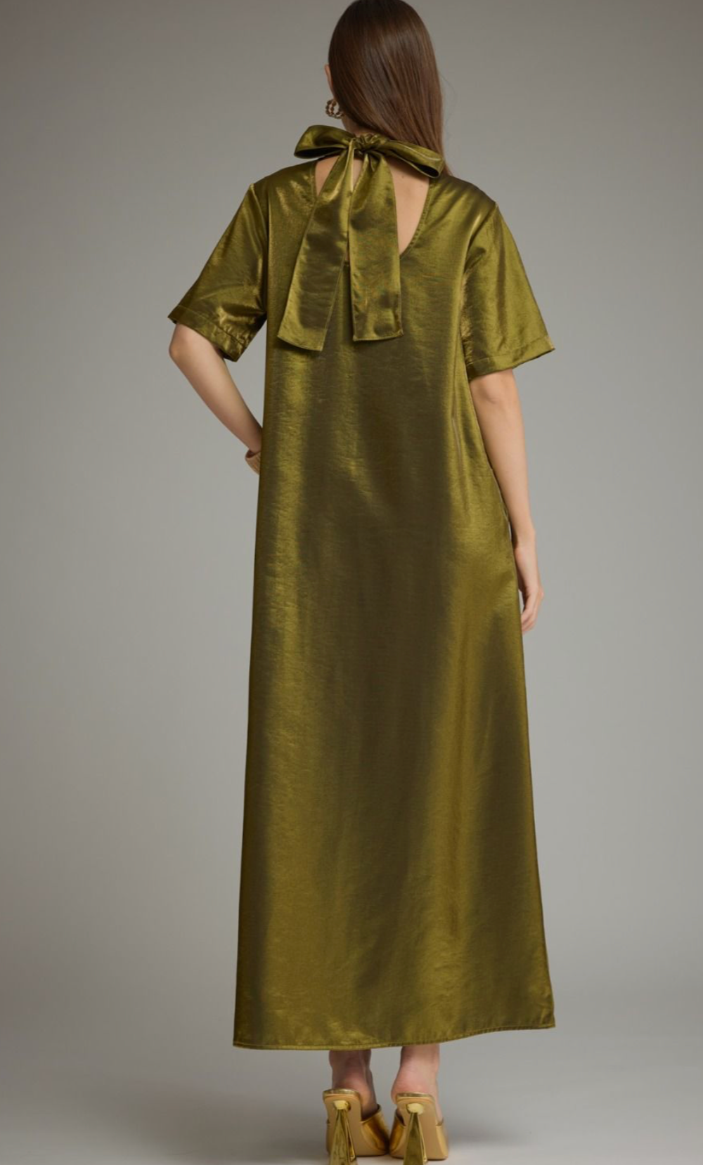 The Corinne Satin Maxi Dress