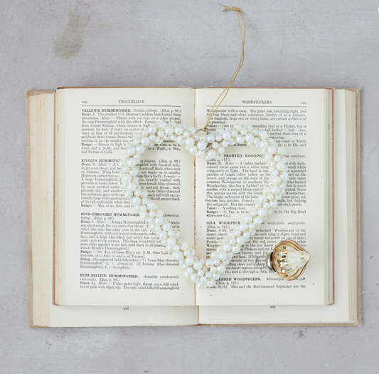 Pearl Beaded Heart Ornament