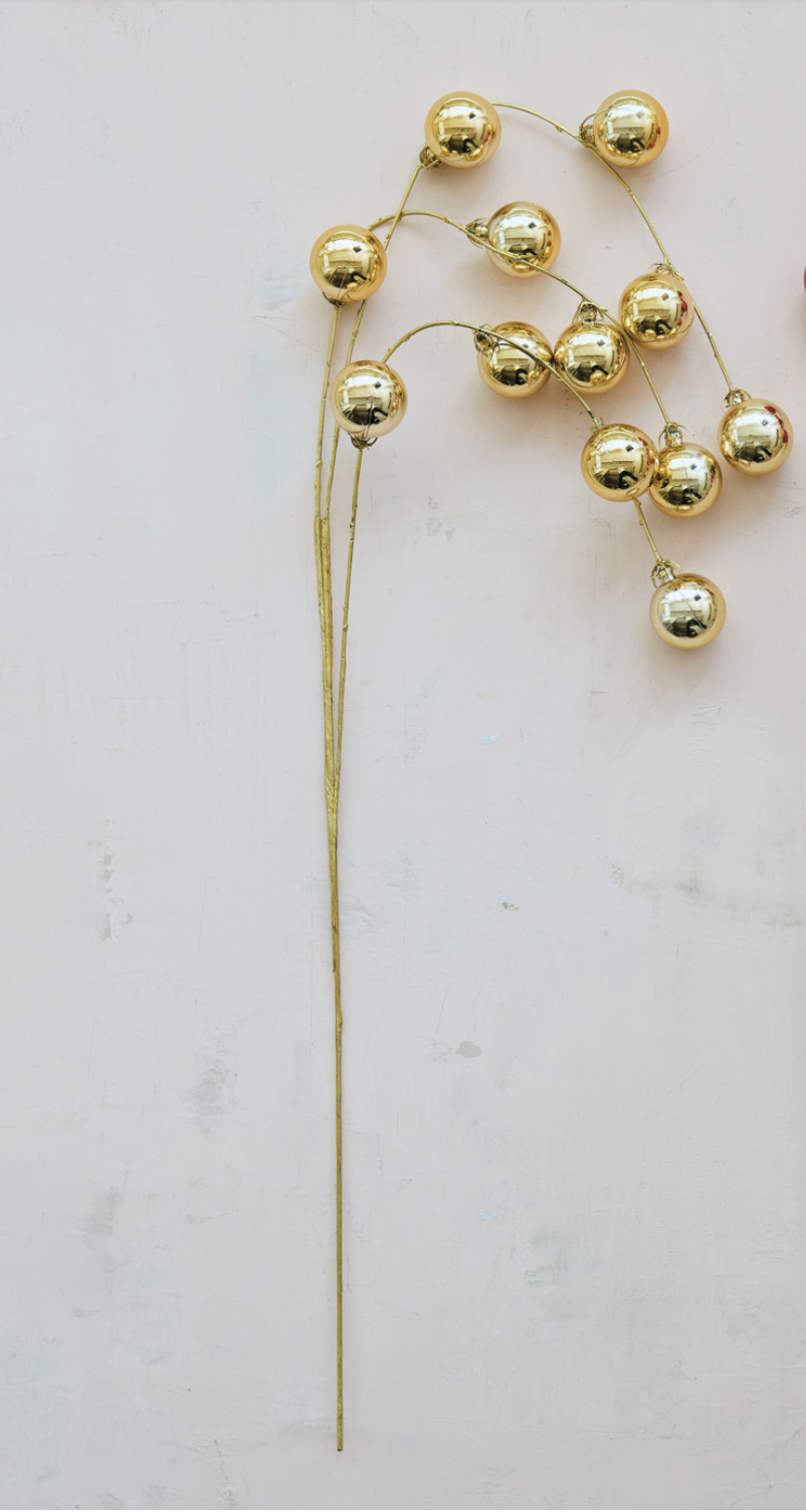 Ball Spray, Gold Finish